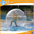 Transparente aufblasbare Wasser zu Fuß Ball / Spaziergang auf Wasser Ball für Kinder und Erwachsene / deutsche Reißverschlüsse Wasserbrunnen Glaskugel